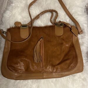 Diane gal Elegant Tan Leather Women's Bag